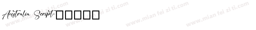 Australia Script字体转换